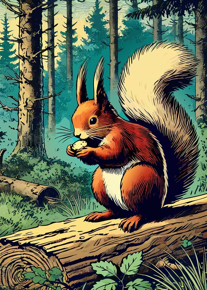 Squirrel in Forest