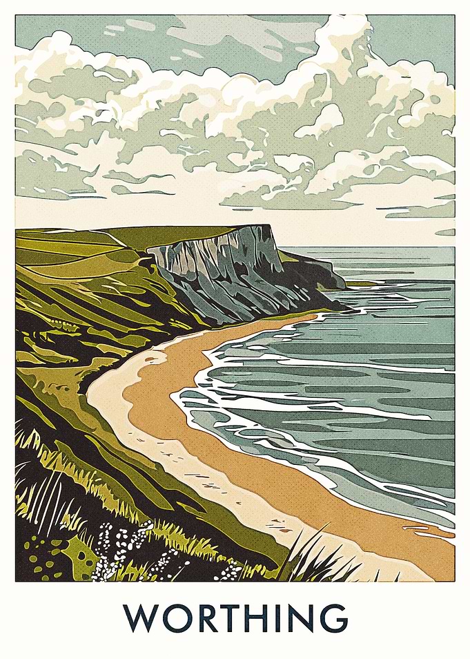 Worthing Beach Landscape