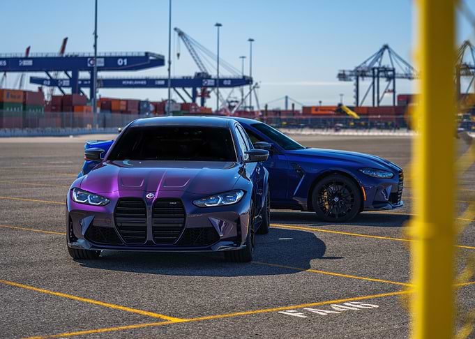 Purple BMW M3