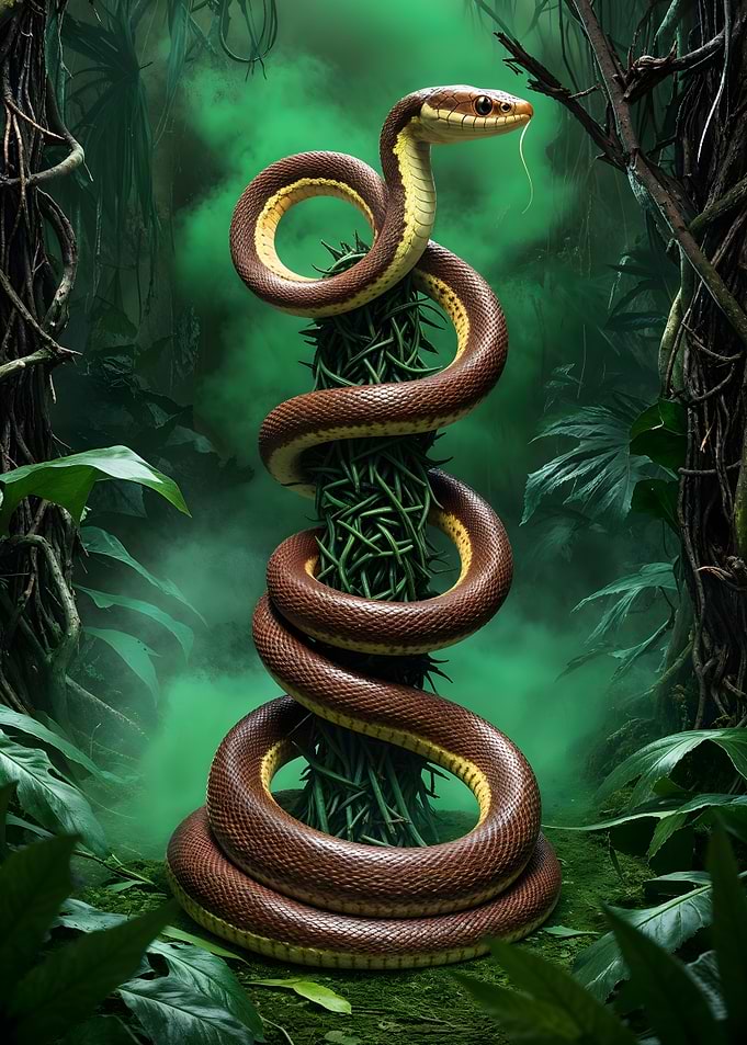 Snake in Jungle