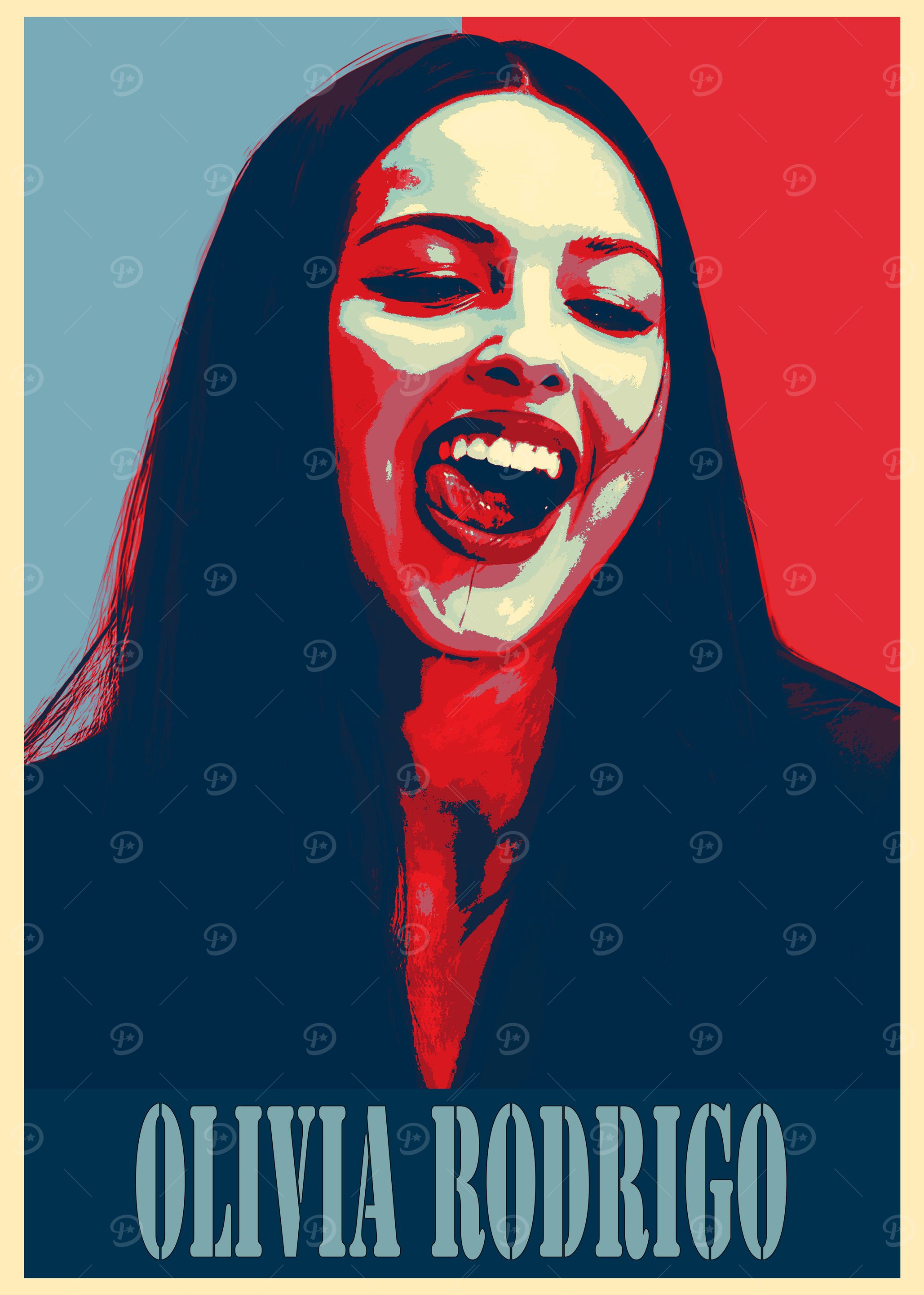 Olivia Rodrigo Pop Art Poster