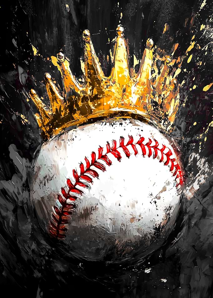 Baseball King Vector Art