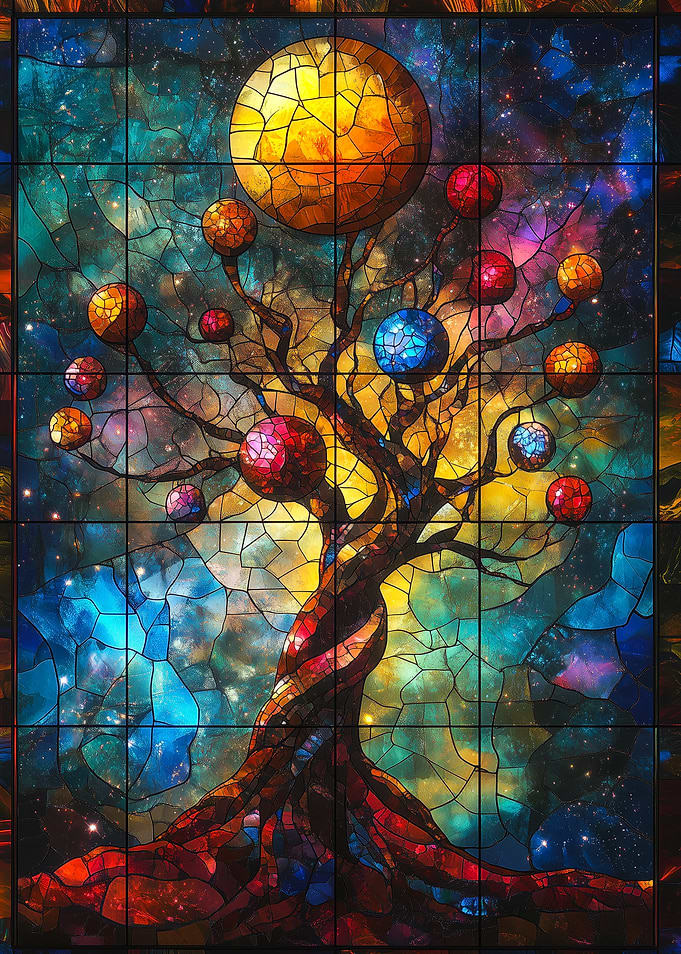 Stained Glass Tree of Life