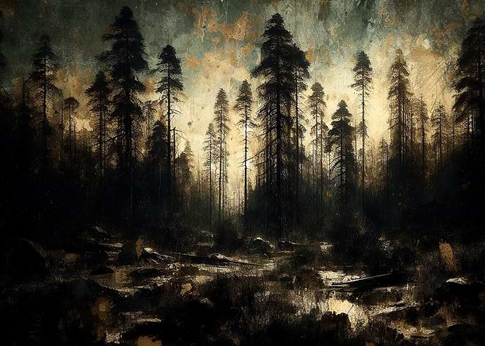 Dark Forest Landscape