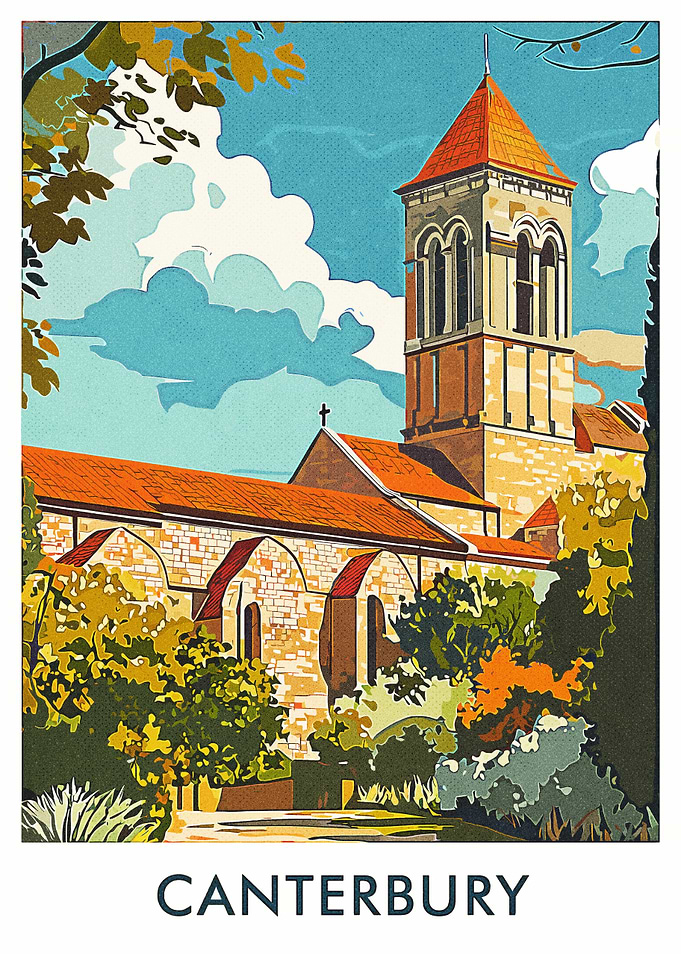 Canterbury Cathedral Illustration