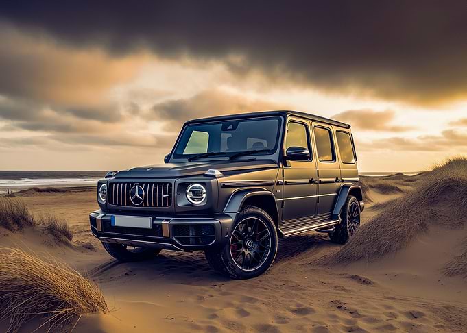 Mercedes-Benz G-Wagon on Beach