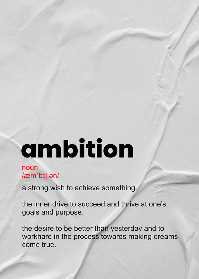 Ambition Definition Poster