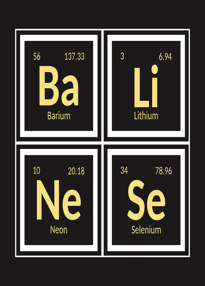 Balinese | Periodic Table