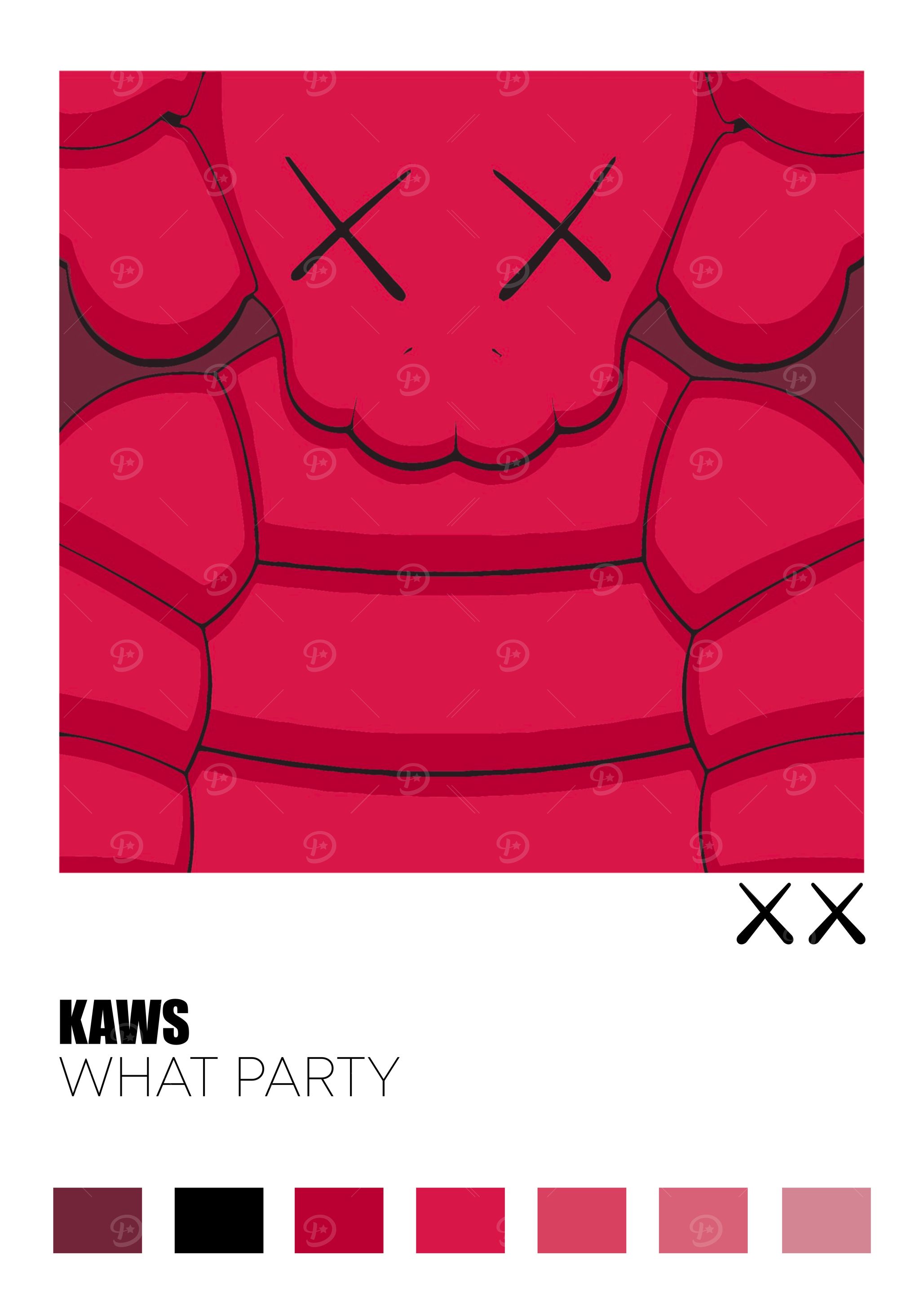 Kaws What Party Art Print