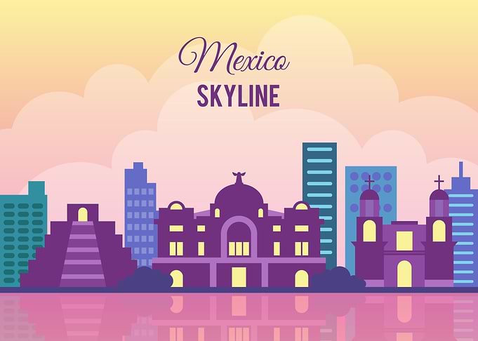 Mexico City Skyline