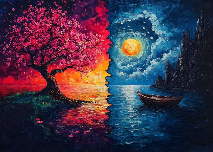 Day and Night Landscape