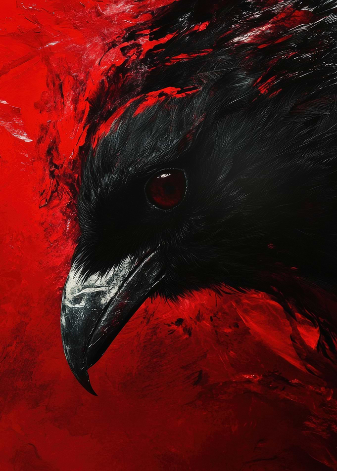 Raven With Red Eyes