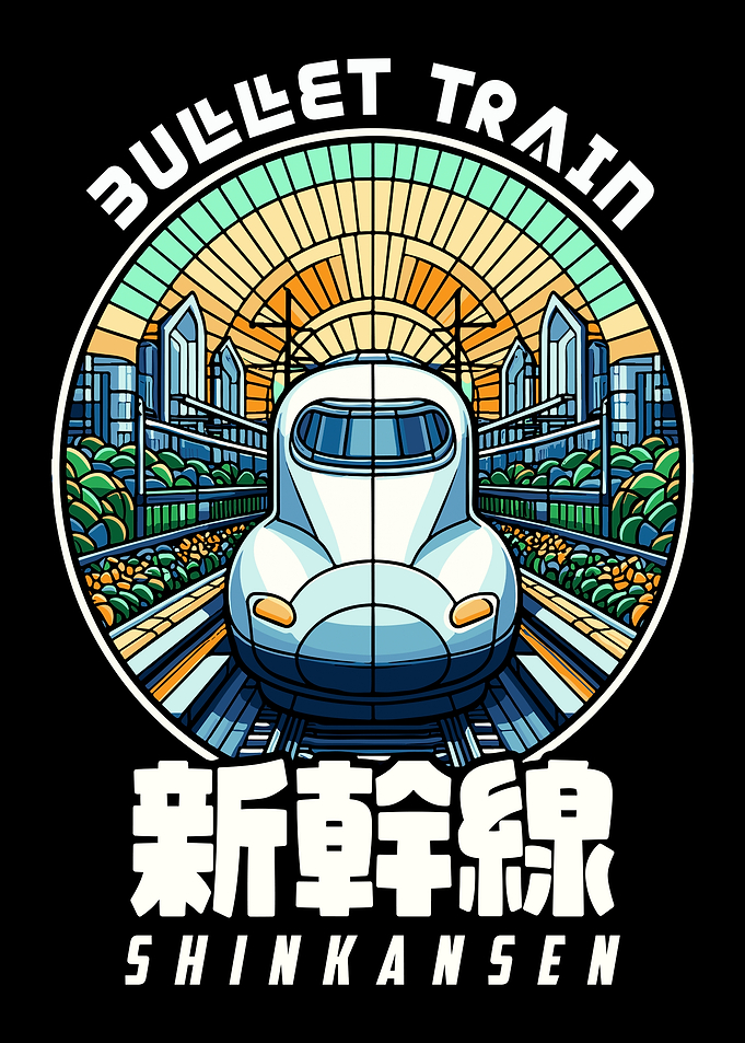 Japan Shinkansen Bullet Train Japanese Kanji Characters