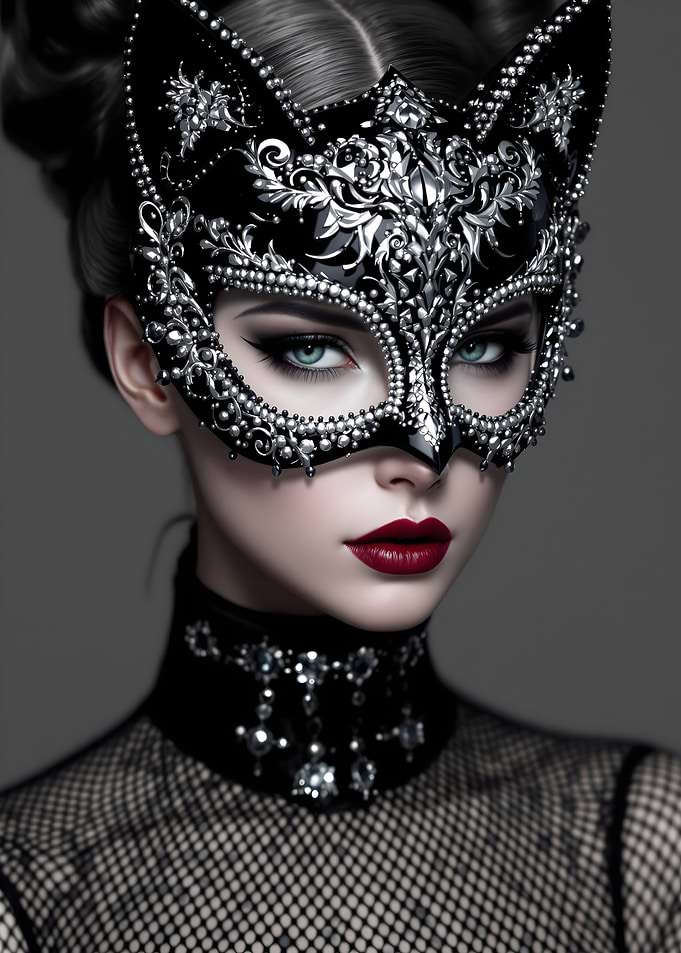 Elegant Cat Mask