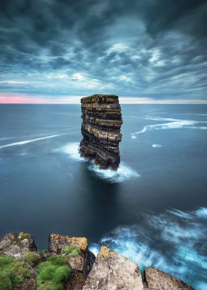 Sea Stack and Dramatic Sky