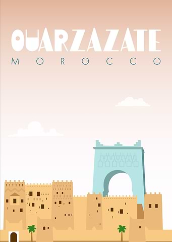 Ouarzazate city of Morocco