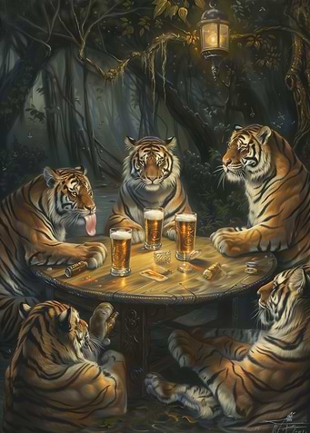 Tigers Beer In Tavern