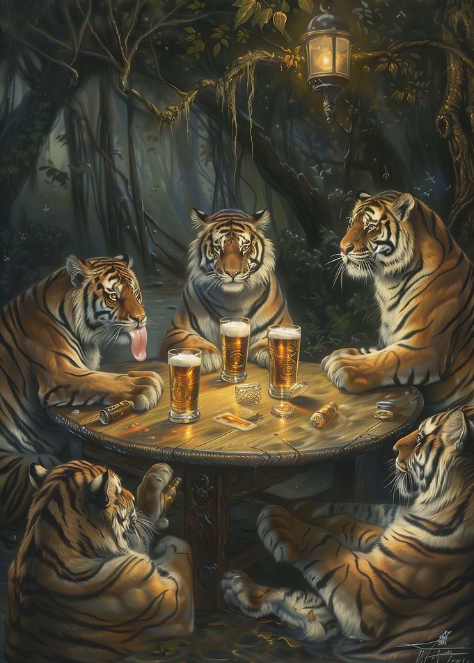 Tigers Beer In Tavern