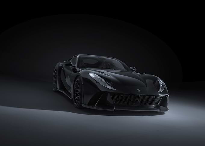Black Ferrari Sports Car