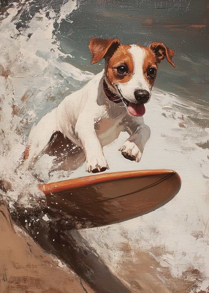 Dog Surfing