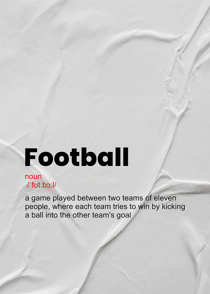 Football Definition Poster
