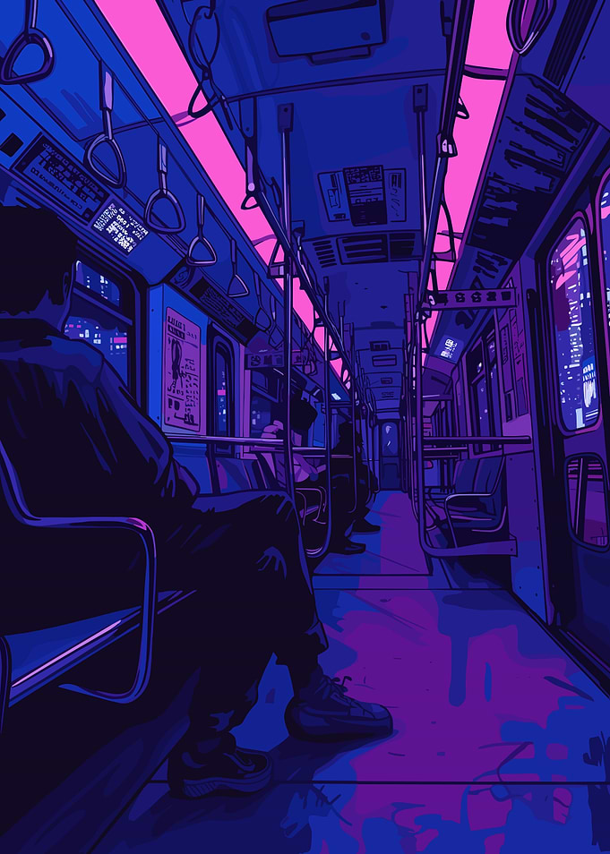 Neon Train Ride
