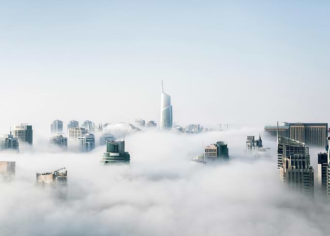 Cityscape in Clouds