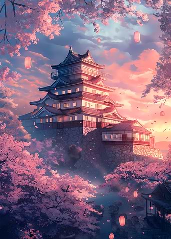 Himeji Castle Sunset 2