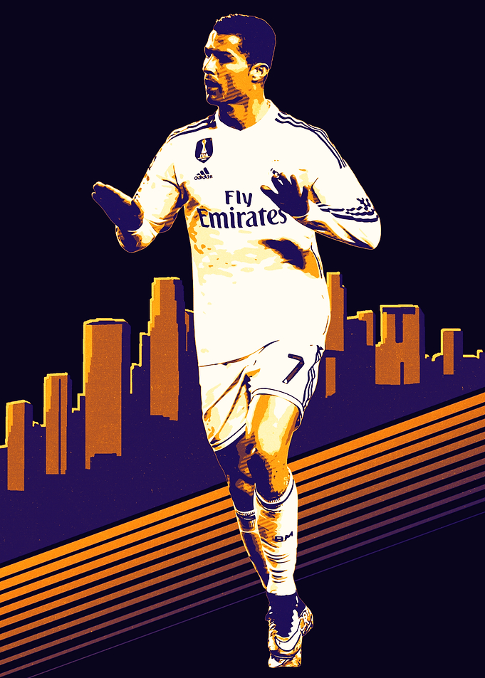 Cristiano Ronaldo Football Art