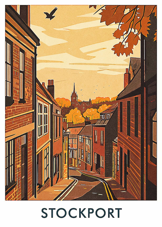 Stockport Town Illustration