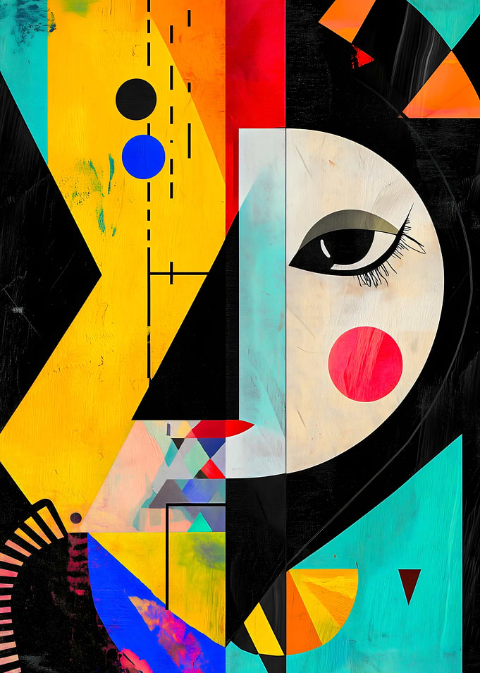 Abstract Geometric Painting