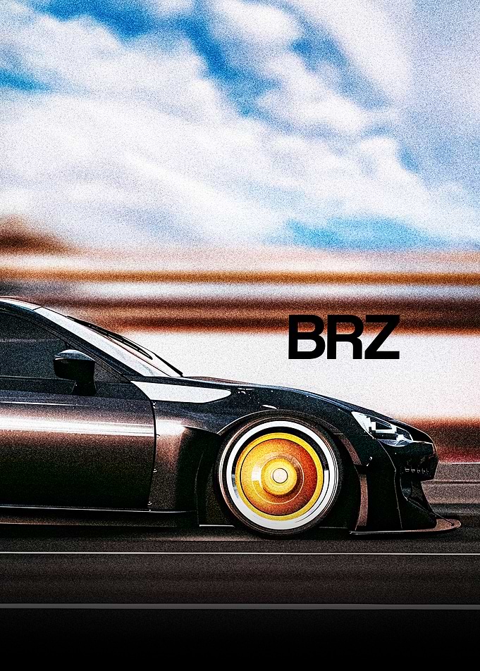 Black BRZ Sports Car