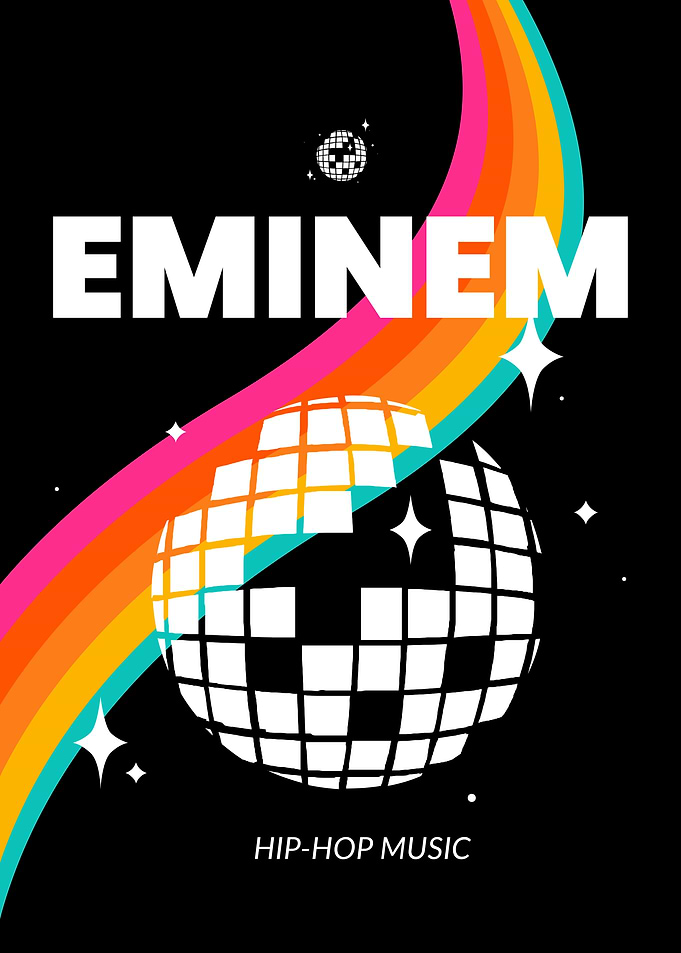 Eminem Hip-Hop Music Poster