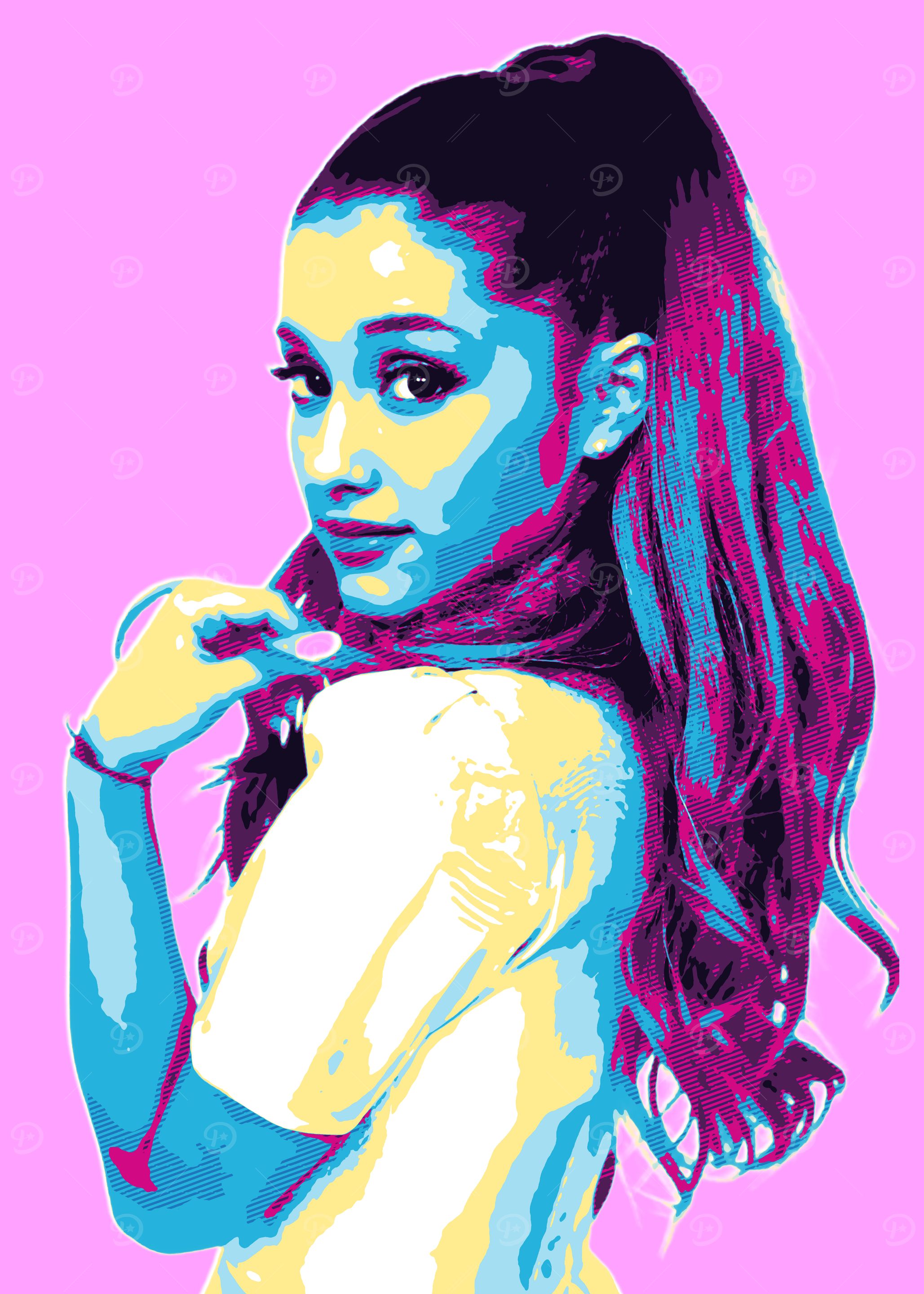 Ariana Grande Retro Art