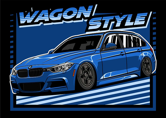 Wagon Style BMW F31 Blue