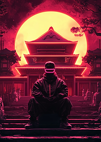 Neon Cyberpunk Temple