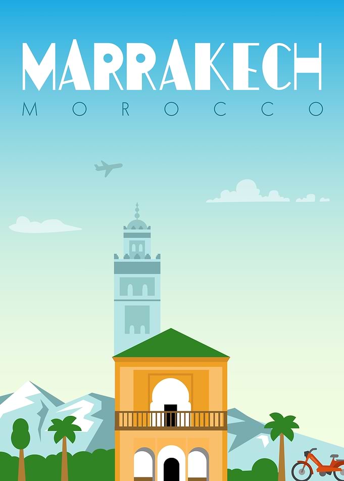 Marrakech city Morocco