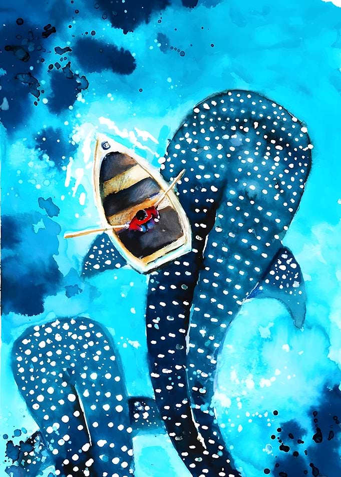 Whale Shark Watercolor