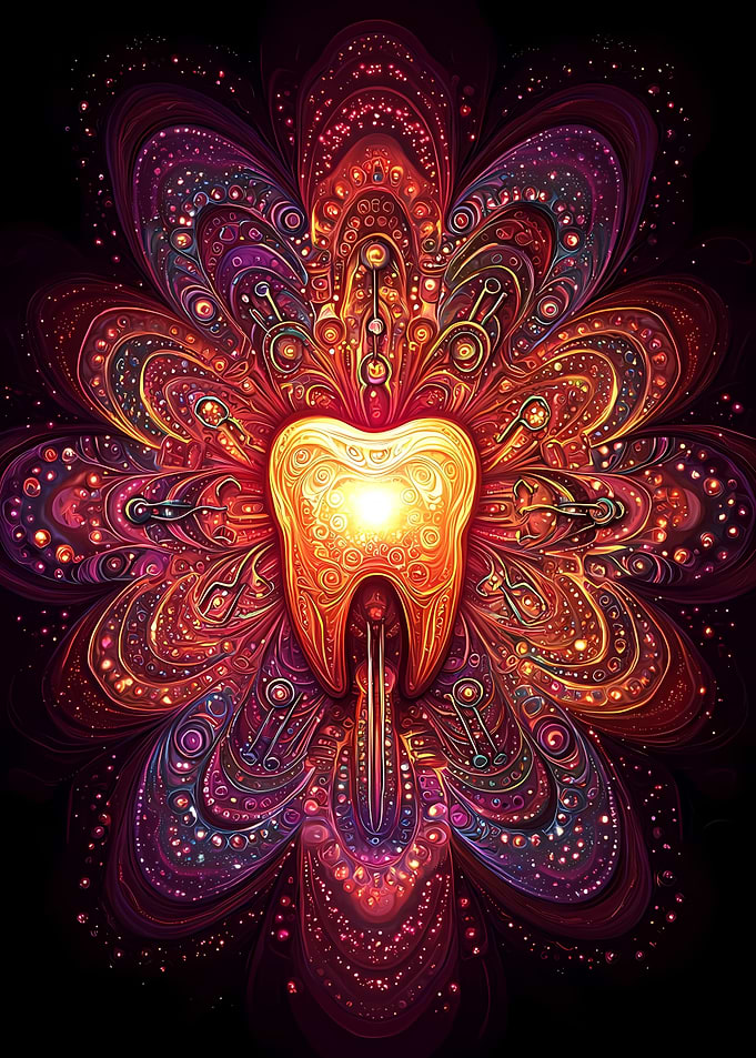 Radiant Cosmic Blossom