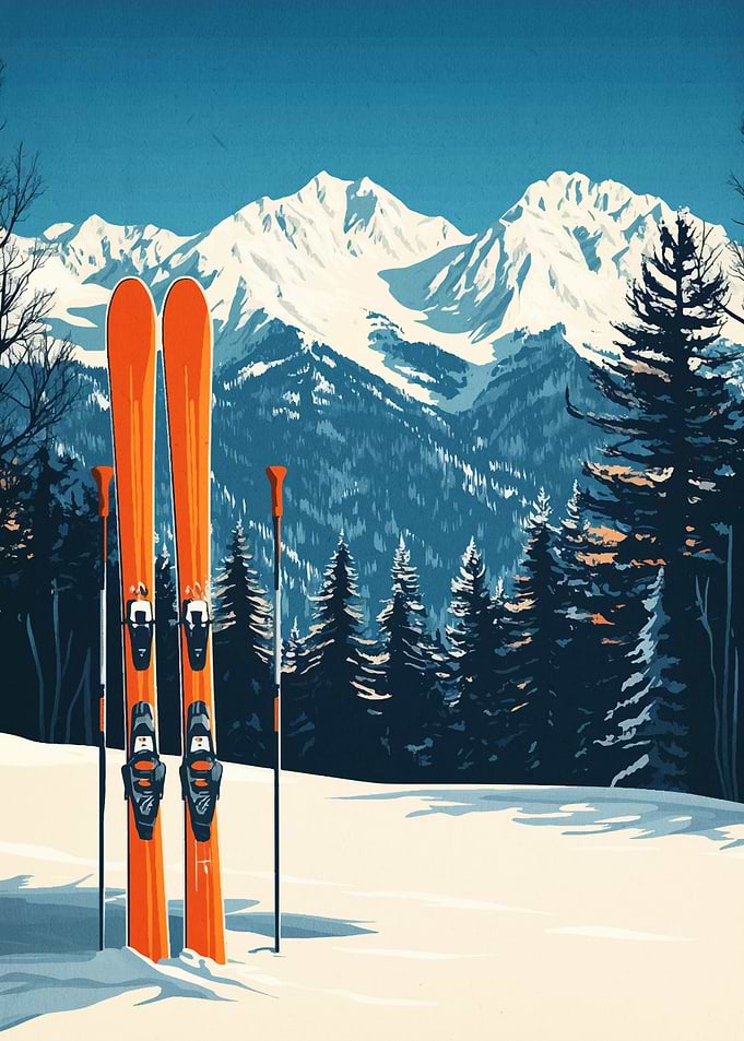 Skiing in the Alps