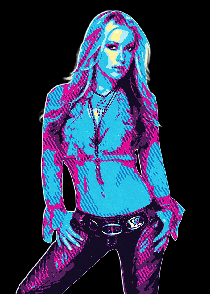 Anastacia Style Retro Art