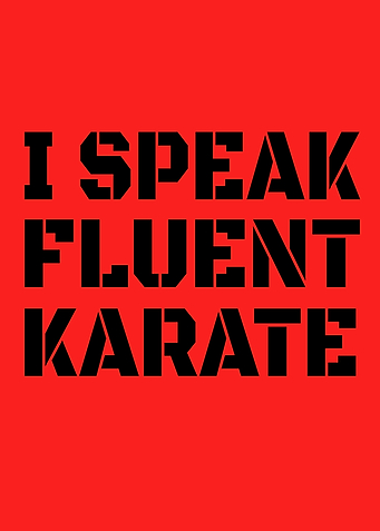 I Speak Fluent Karate