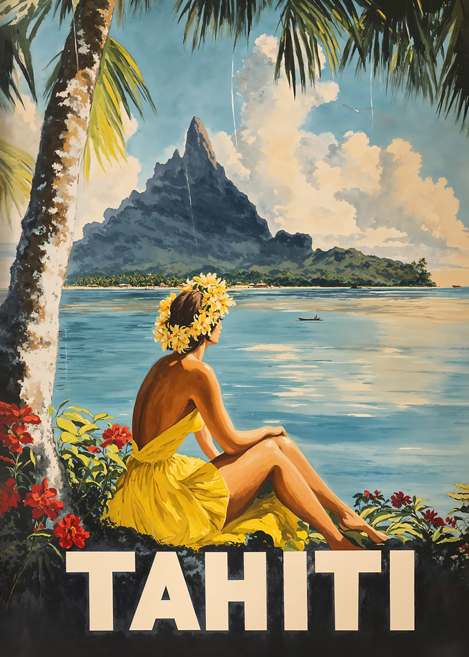 Tahiti Travel Tropical Art