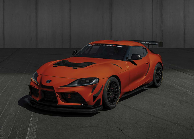 Orange Toyota Supra