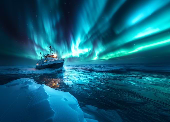 Aurora Borealis Ship