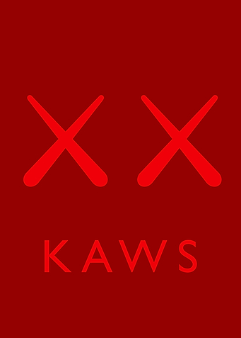 Kaws Red Logo