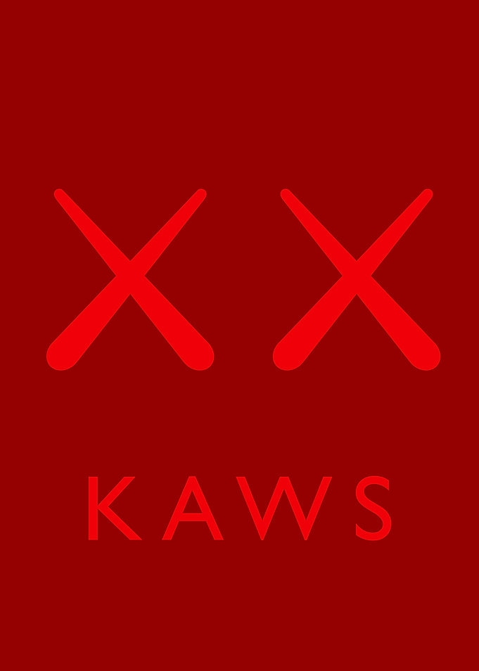 Kaws Red Logo