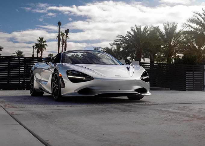 Silver McLaren 765LT Spider