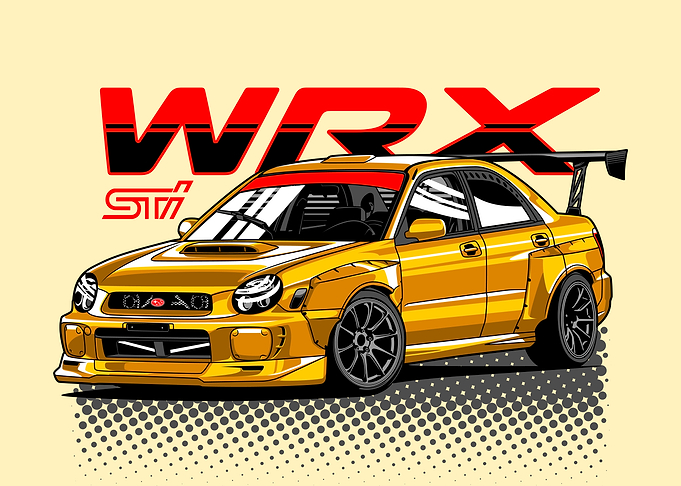 Bugeye, Gold Subaru WRX STI