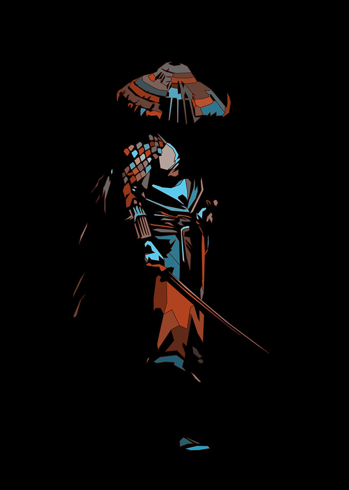 Samurai Warrior Silhouette